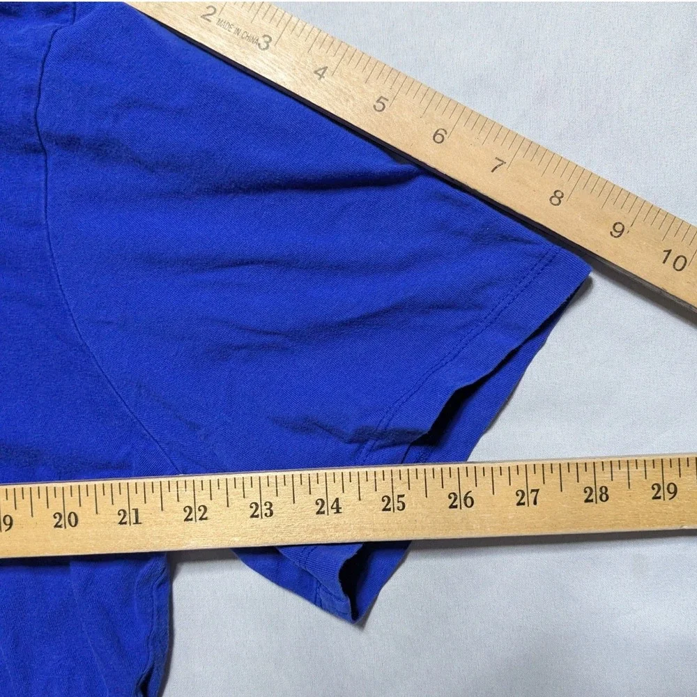 Polo Ralph Lauren Mens Large Royal Blue Short Sleeve Graphic Hooded Tee